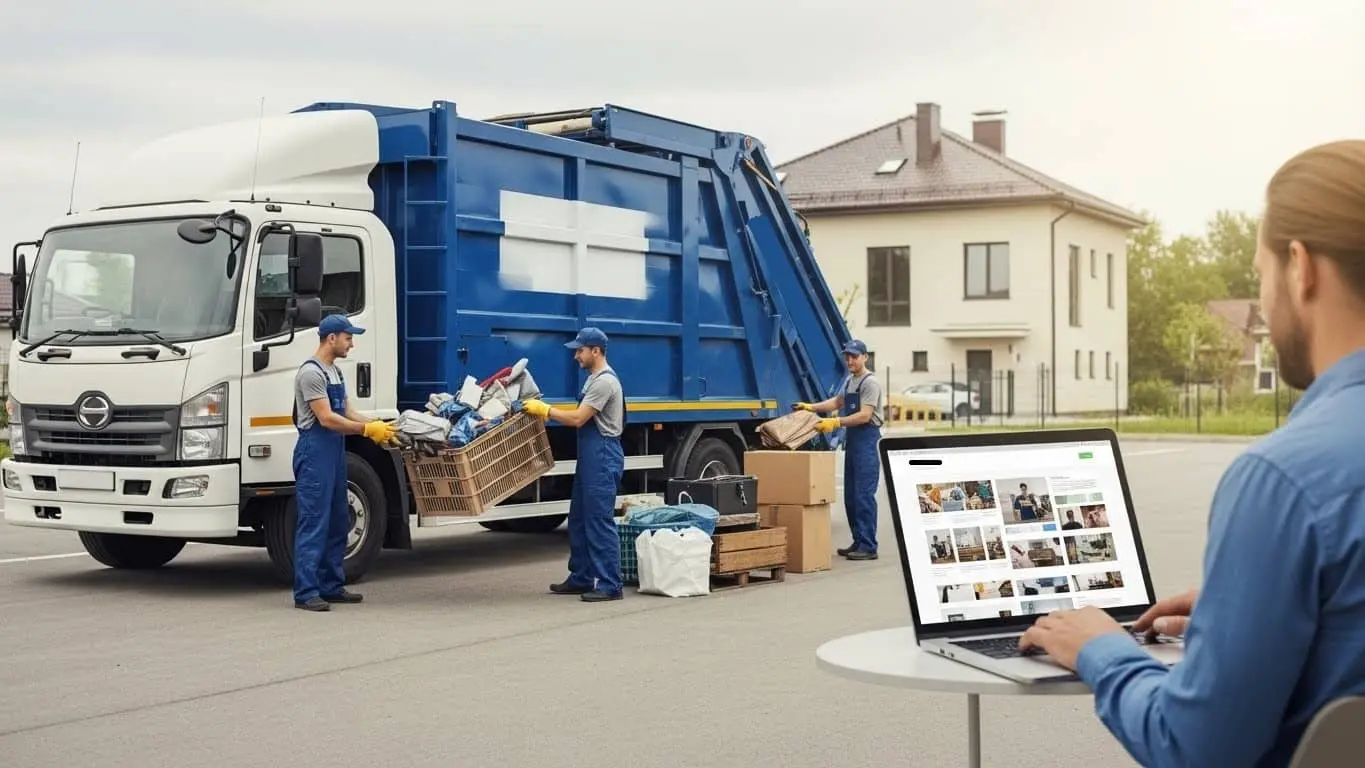 Junk removal company website design by Top Branding Altimeter