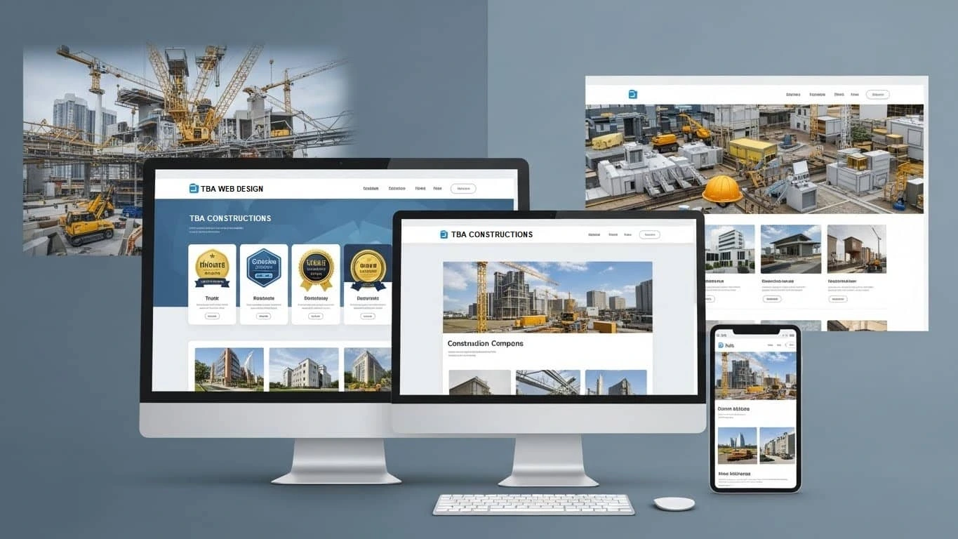 Why is professional website design essential for modern construction companies