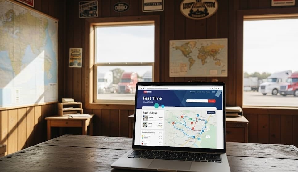 Fast Load Times of Trucking Website