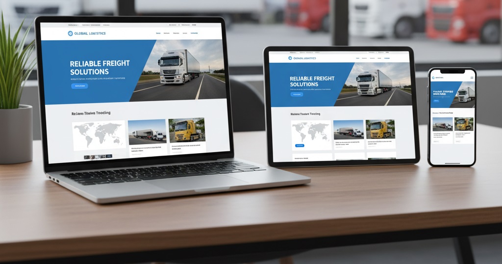 Trucking Website Mobile Responsiveness Demonstration