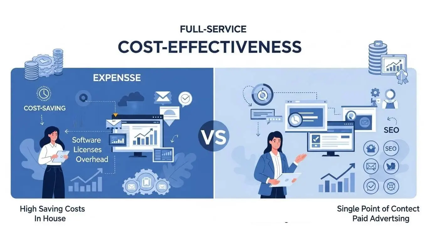 Hiring a Full-Service Digital Marketing Agency More Cost-Effective