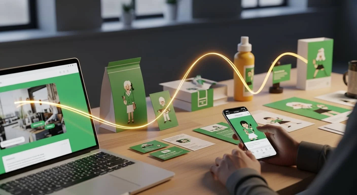 Brand identity design acts as the golden thread