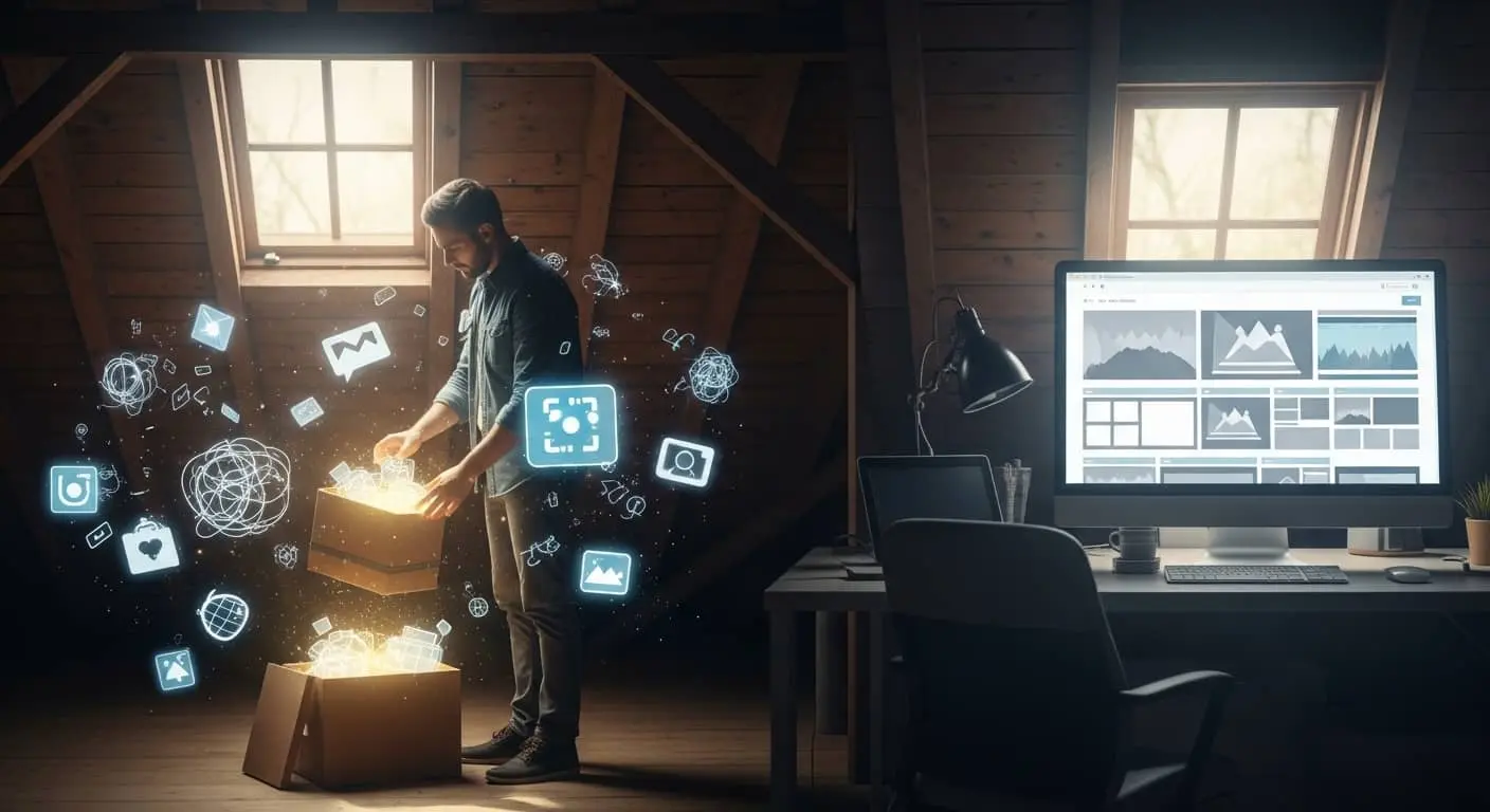 Clean out the "digital attic."