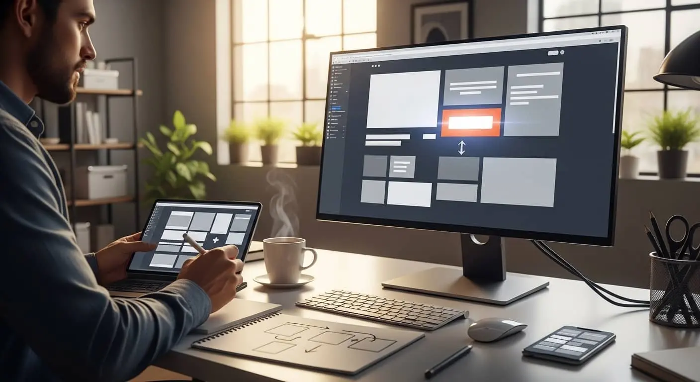 Visual Hierarchy Telling the Eye Where to Go, UX design principles
