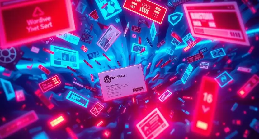 Digital chaos with WordPress site being blown away