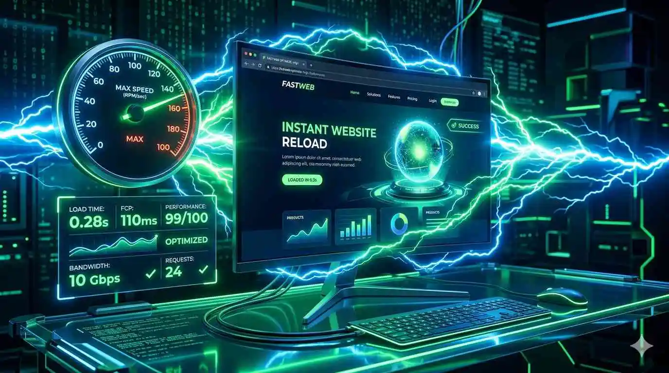 WordPress speed optimization speedometer at max