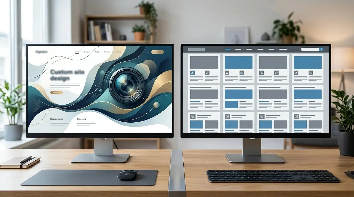 ophthalmology website design custom vs template website comparison for ophthalmology practices