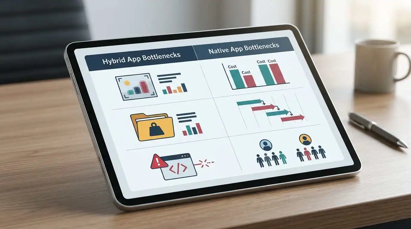 native vs hybrid app development hybrid and native app limitations
