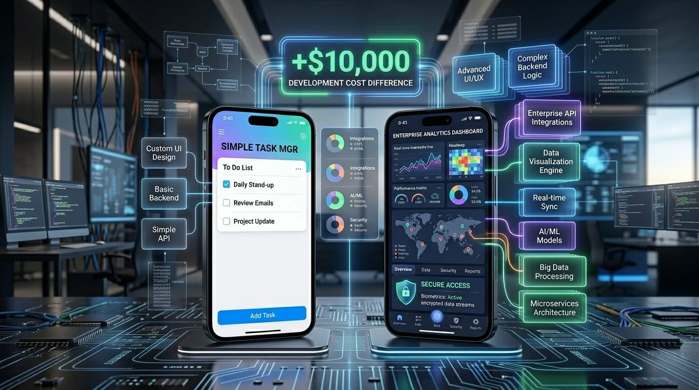 mobile app development cost smartphones app development comparison with cost