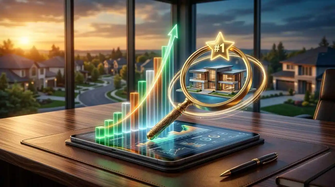 seo for real estate agents 3d growth chart seo for real estate