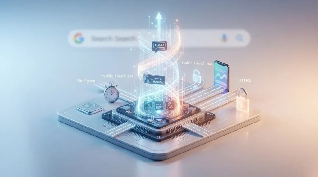 voice search seo structured data technical ranking factors